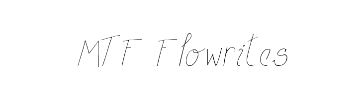 MTF Flowrites Font