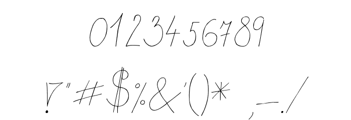 MTF Flowrites Font OTHER CHARS