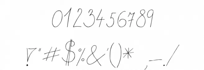 MTF Flowrites Font OTHER CHARS