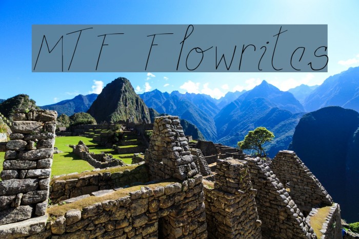 MTF Flowrites Font examples