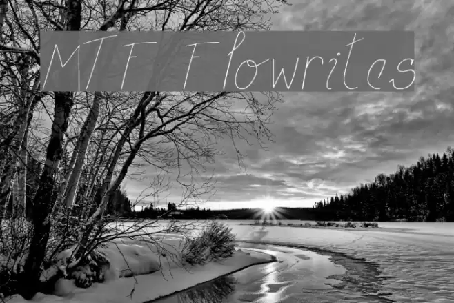 MTF Flowrites Font examples