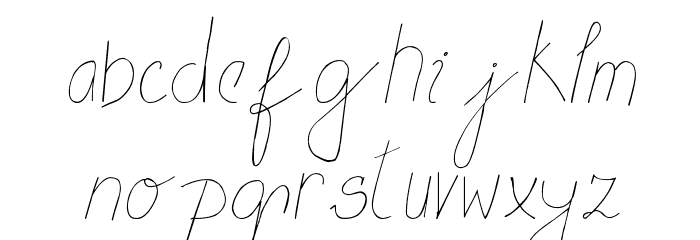 MTF Flowrites Font LOWERCASE