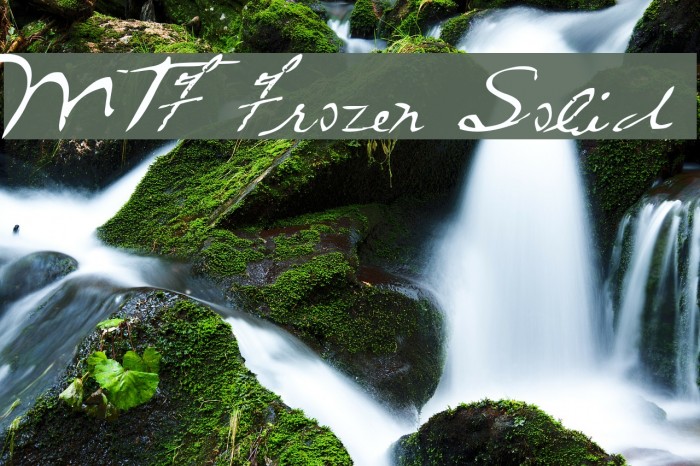 MTF Frozen Solid Font examples