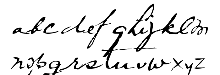 MTF Frozen Solid Font LOWERCASE