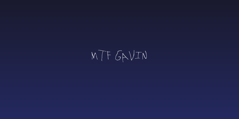 MTF Gavin Social Header