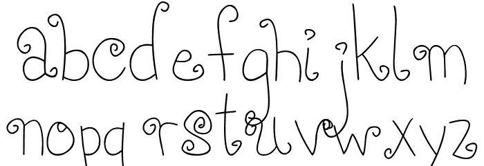 MTF Girlie Font LOWERCASE