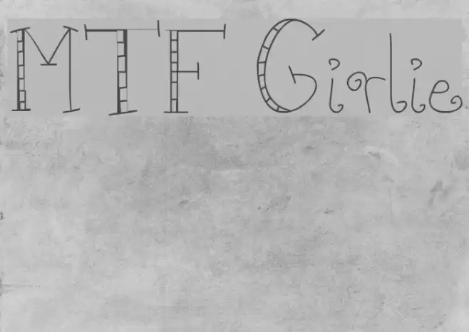 MTF Girlie Font examples