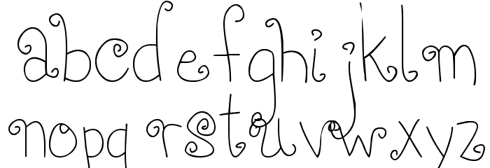 MTF Girlie Font LOWERCASE