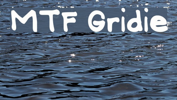 MTF Gridie Font examples