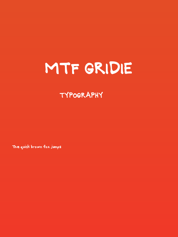 MTF Gridie Poster