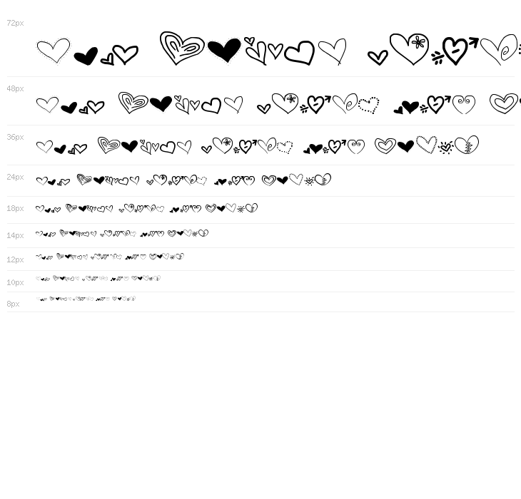 MTF Heart Doodle Waterfall