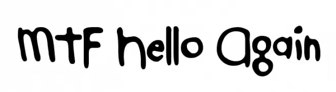 MTF Hello Again  Frei Schriftart Herunterladen
