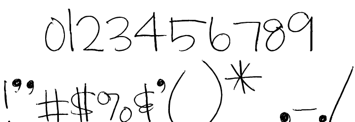 MTF Hoo Rah フォント その他の文字