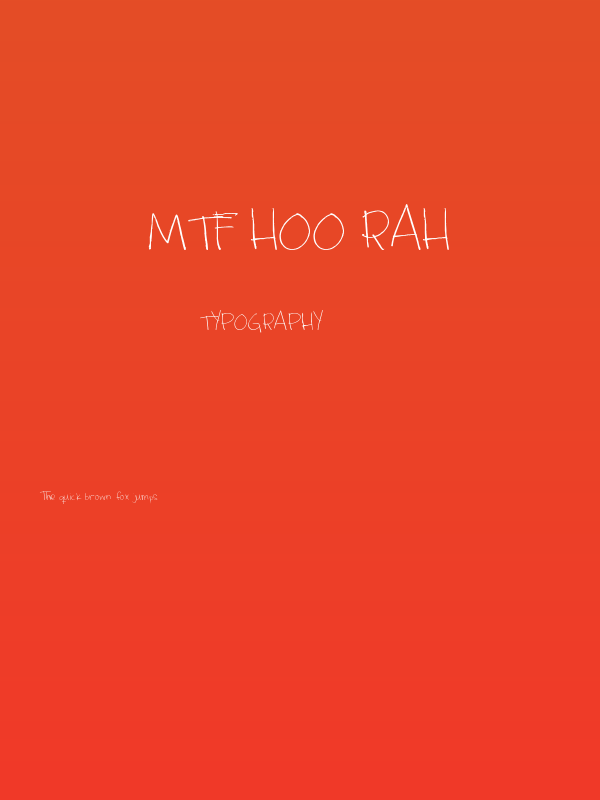 MTF Hoo Rah Poster