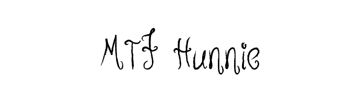 MTF Hunnie  Скачать бесплатные шрифты