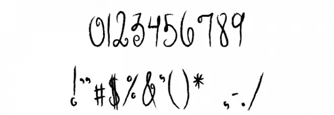 MTF Hunnie Font OTHER CHARS