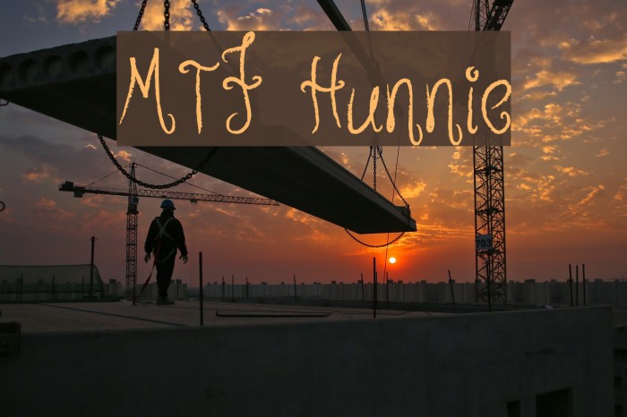 MTF Hunnie Font examples