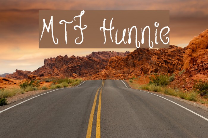 MTF Hunnie Font examples