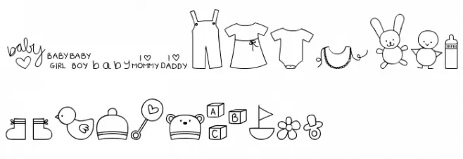MTF Itty Bitty Baby Schriftart Groß