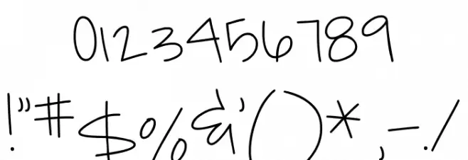 MTF JanaG Font OTHER CHARS