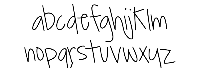 MTF JanaG Font LOWERCASE