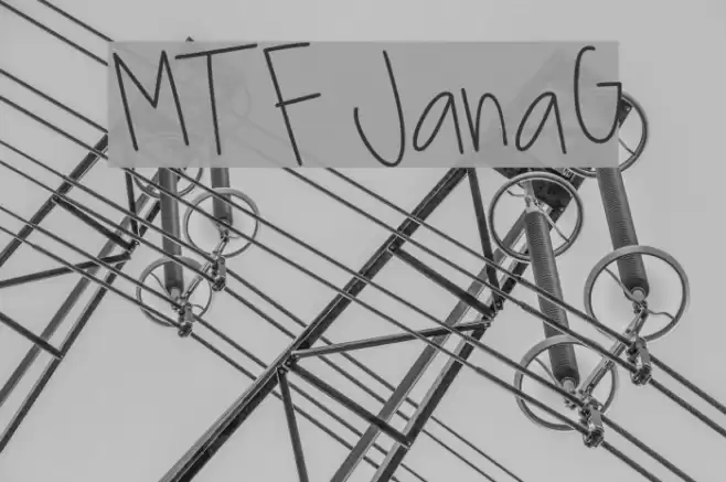 MTF JanaG Font examples