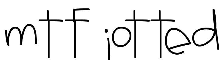 MTF Jotted  Free Fonts Download