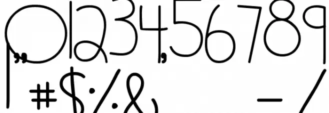 MTF Jotted Font OTHER CHARS