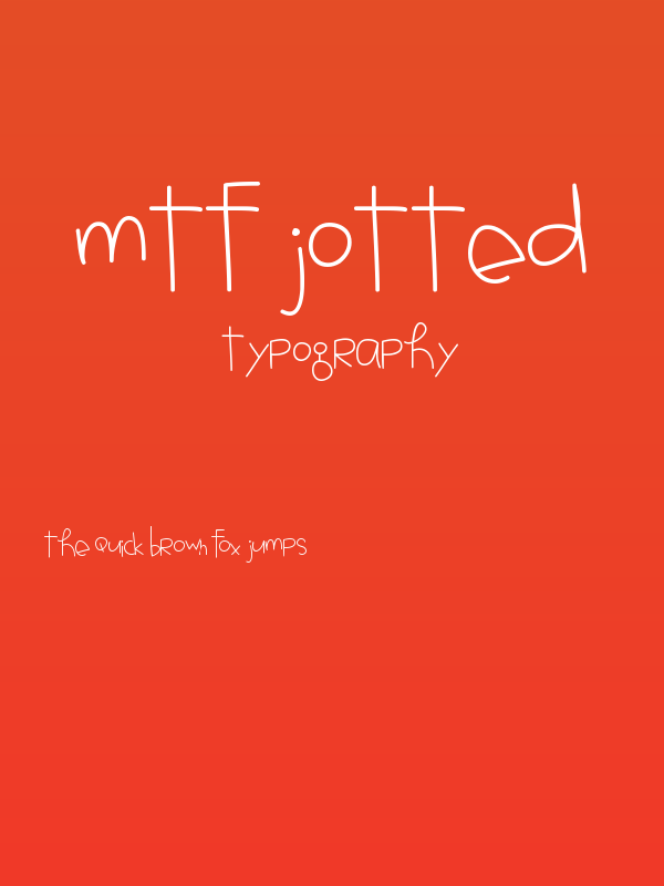 MTF Jotted Poster
