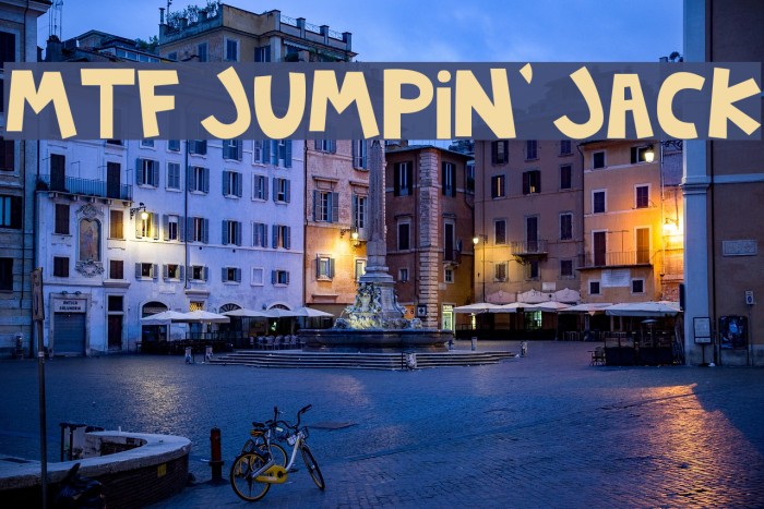 MTF Jumpin' Jack Font examples