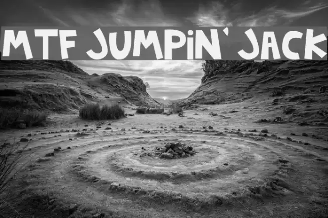 MTF Jumpin' Jack Font examples