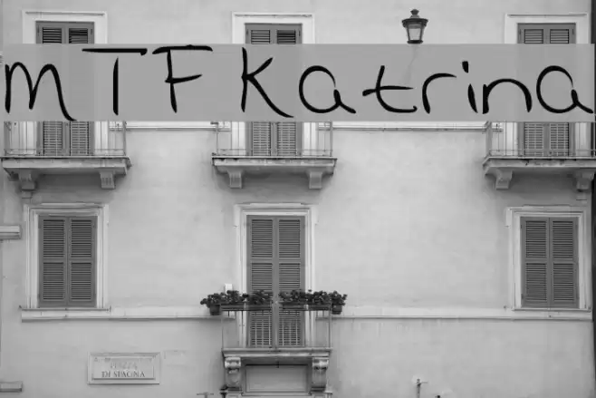 MTF Katrina Font examples