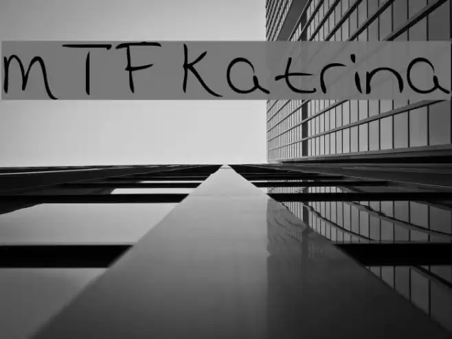 MTF Katrina Font examples