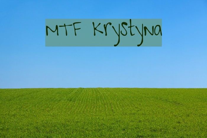 MTF Krystyna Font examples