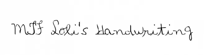 MTF Loli's Handwriting  Frei Schriftart Herunterladen