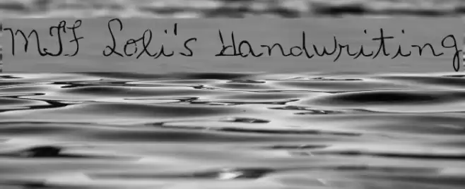 MTF Loli's Handwriting Font examples
