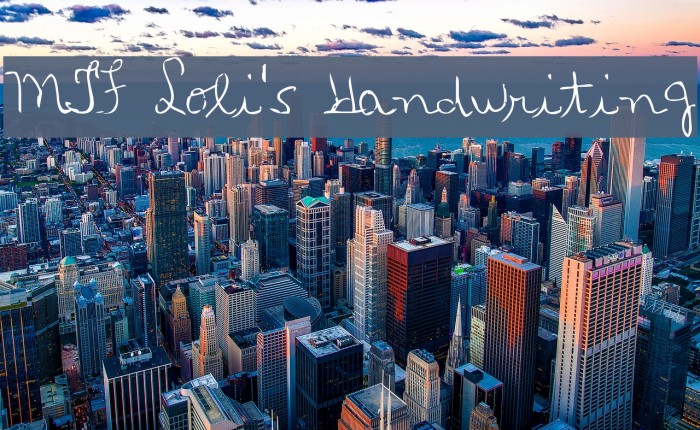 MTF Loli's Handwriting Example 3