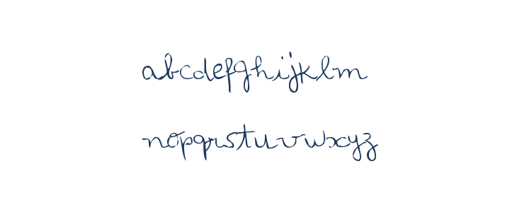 MTF Loli's Handwriting Lowercase