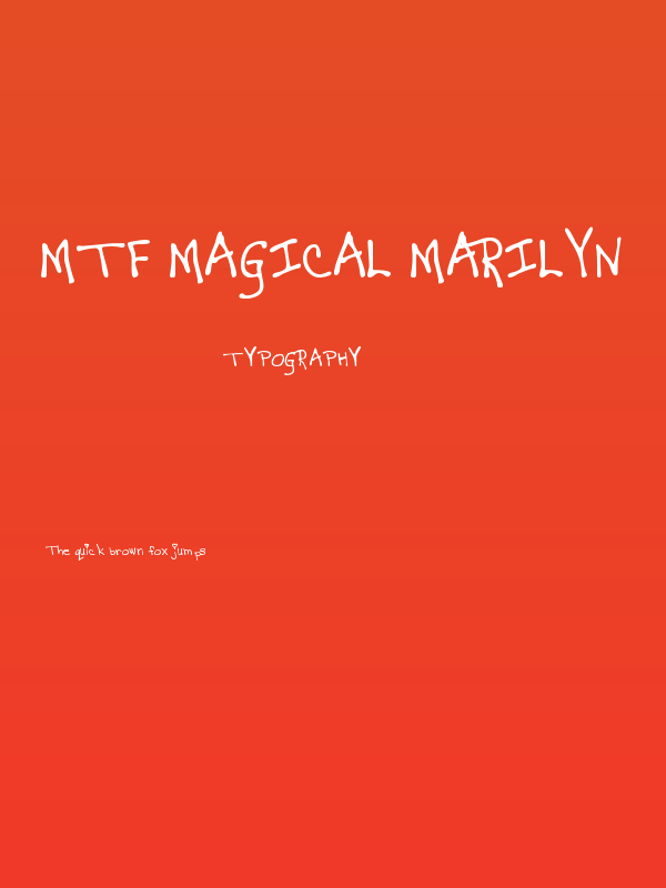 MTF Magical Marilyn Poster