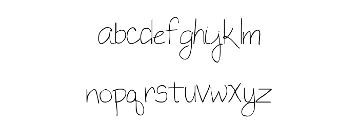 MTF Megan Font LOWERCASE