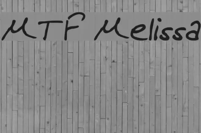 MTF Melissa Font examples