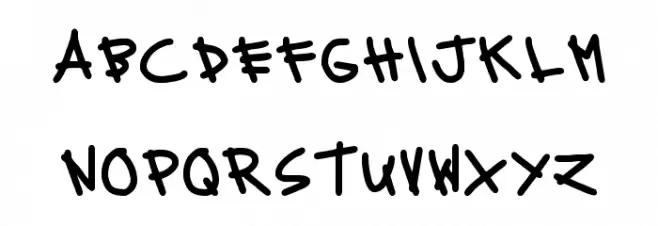 MTF Messy Шрифта ВЕРХНИЙ