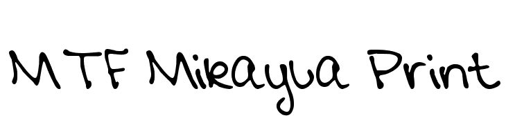 MTF Mikayla Print  免费字体下载