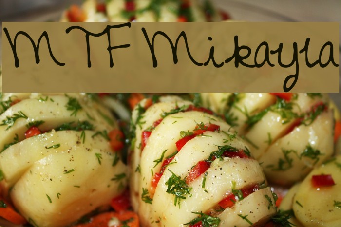 MTF Mikayla Font examples