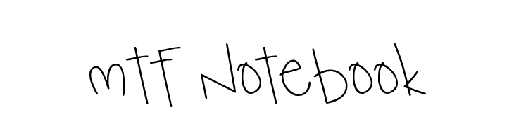 MTF Notebook  नि: शुल्क फ़ॉन्ट्स डाउनलोड