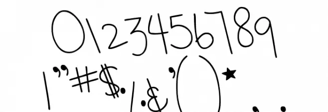 MTF Notebook Font OTHER CHARS