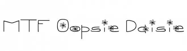 MTF Oopsie Daisie  Frei Schriftart Herunterladen