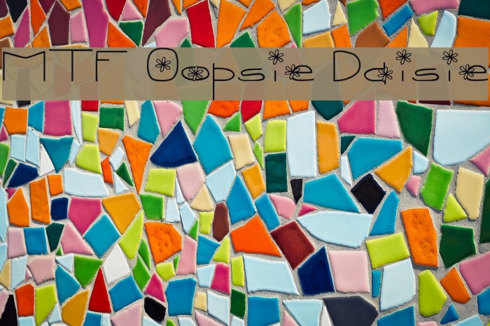 MTF Oopsie Daisie Font examples
