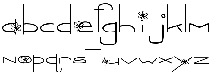 MTF Oopsie Daisie Font LOWERCASE