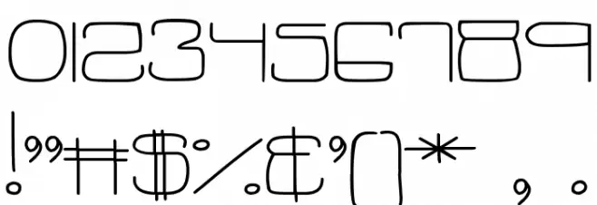 MTF Oopsie Font OTHER CHARS